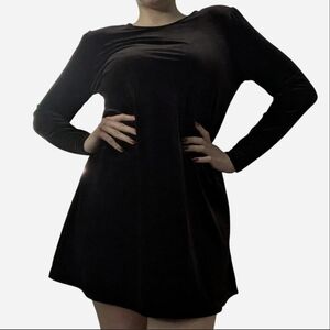 Vintage DJI Classic Brown Long Sleeve Dress